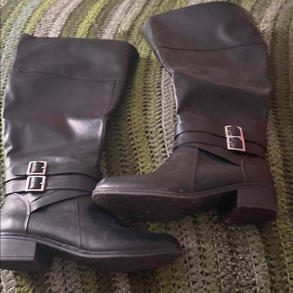 Arizona Jean Company Black Over the Knee Boots